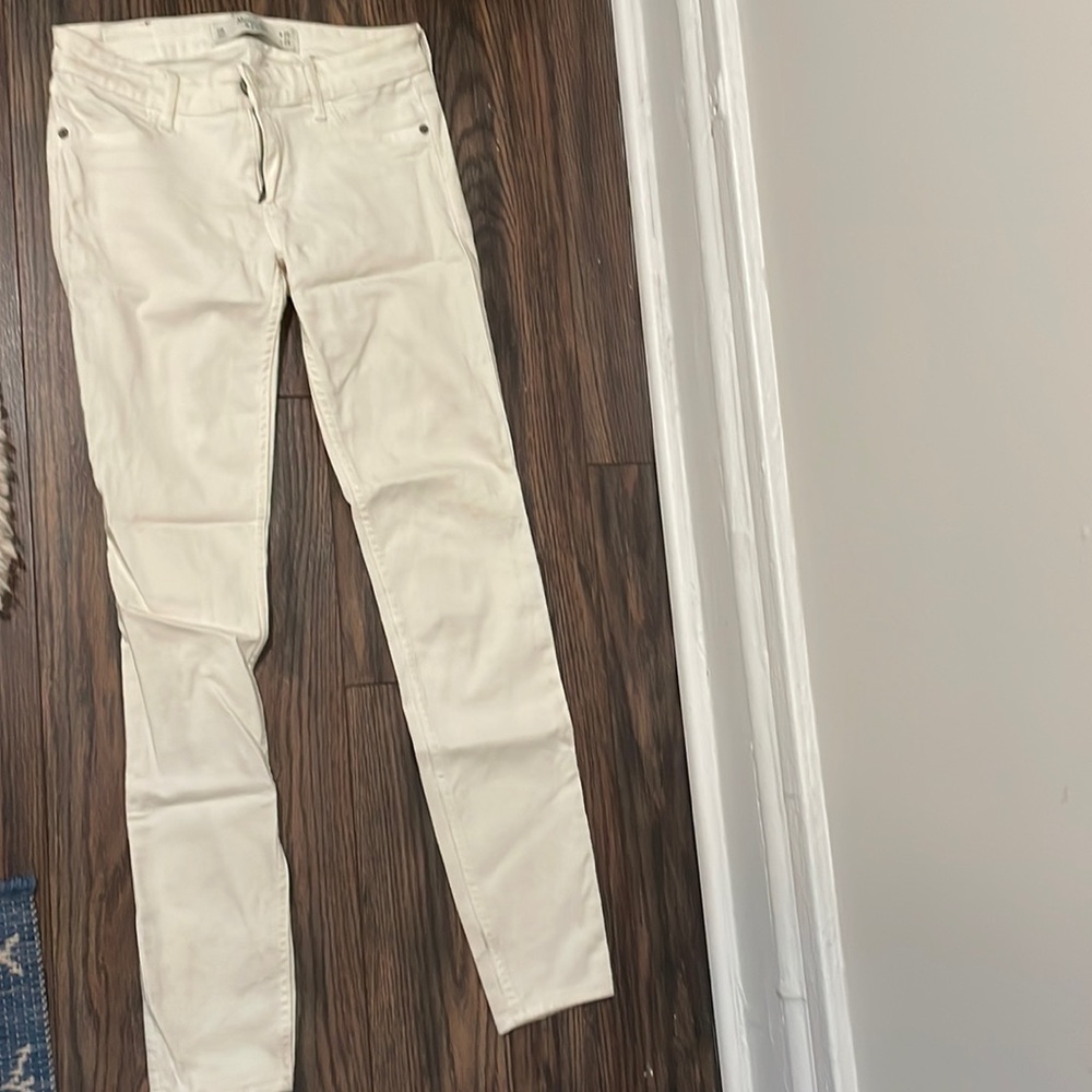 White Abercrombie & Finch womens skinny jeans